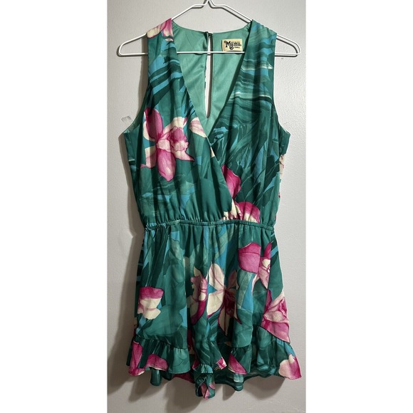 Show Me Your Mumu Women's Multicolor Riri Romper Lei Bay Hawaiian SZ S - Picture 1 of 7
